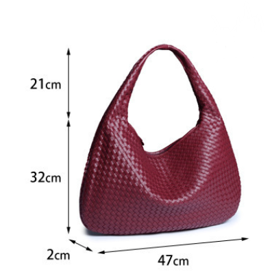Woven women's bag dumpling bag 2023 new summer simple big brand shoulder bag autumn and winter European and American fashion casual bag