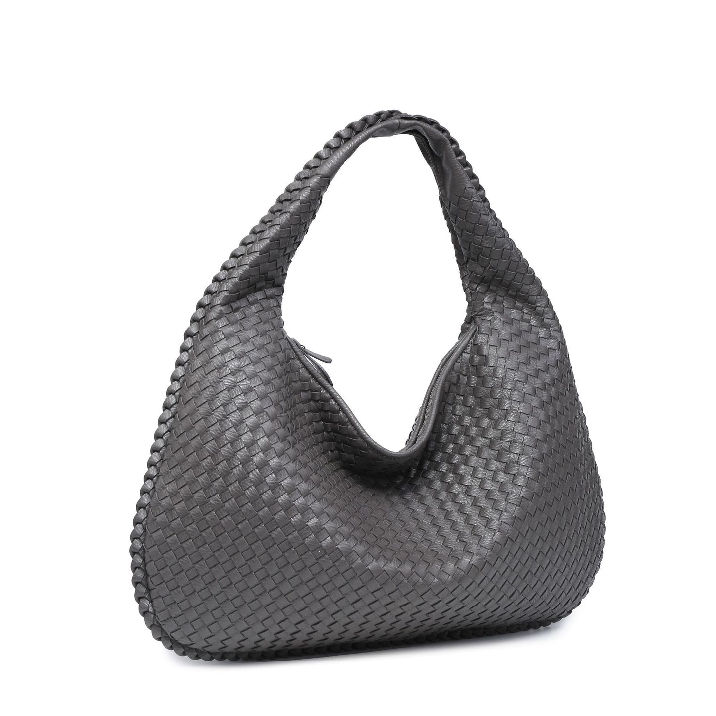 Woven women's bag dumpling bag 2023 new summer simple big brand shoulder bag autumn and winter European and American fashion casual bag