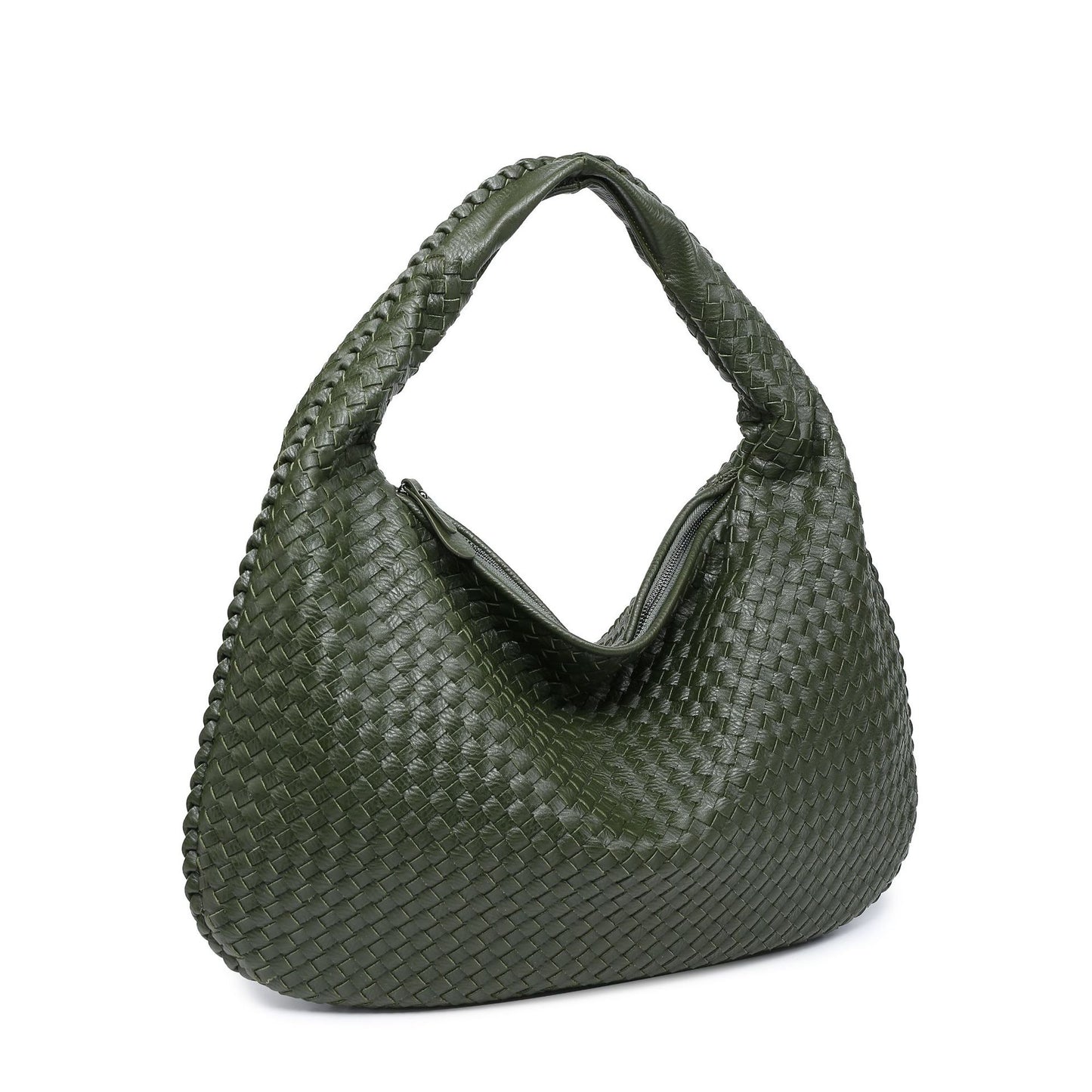 Woven women's bag dumpling bag 2023 new summer simple big brand shoulder bag autumn and winter European and American fashion casual bag