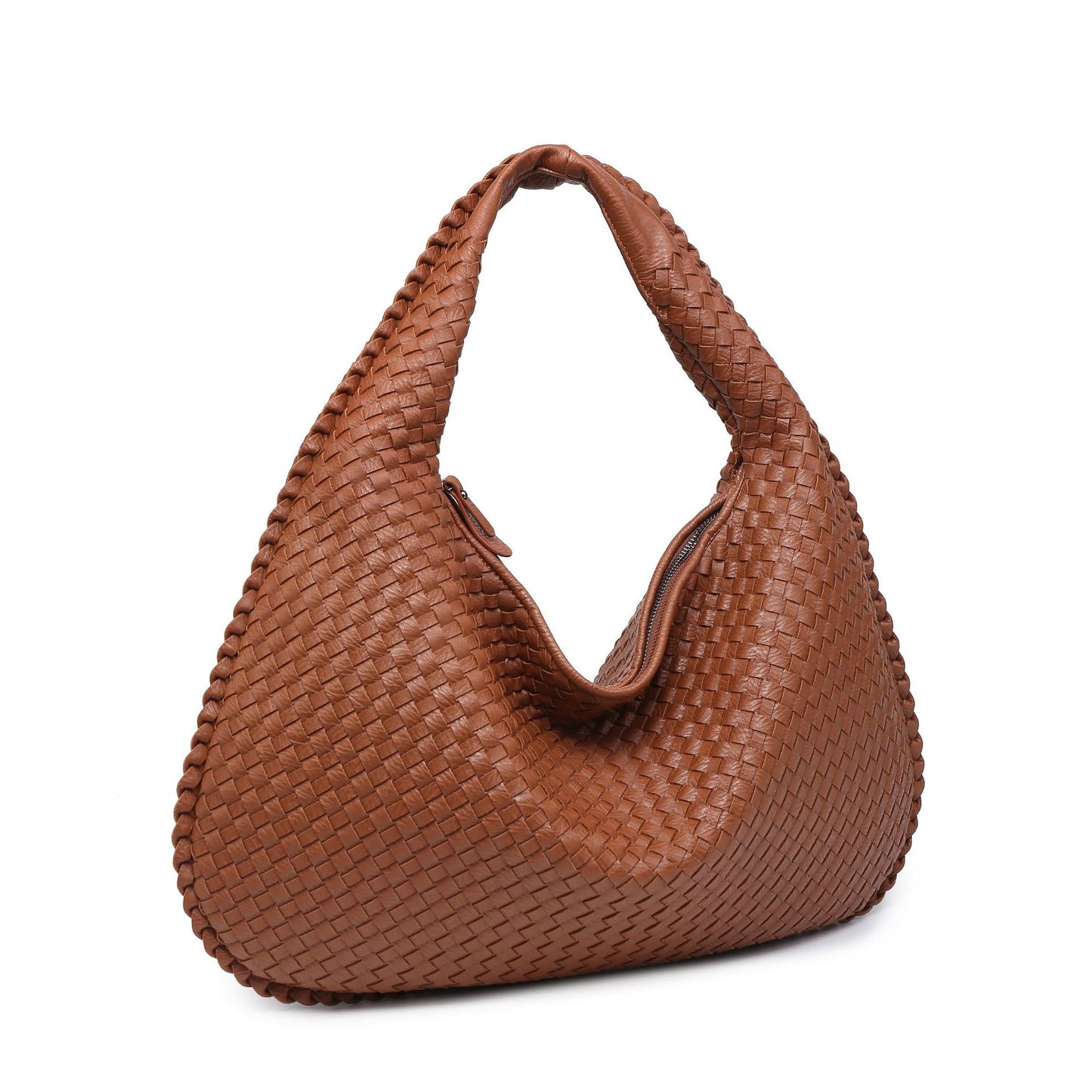 Woven women's bag dumpling bag 2023 new summer simple big brand shoulder bag autumn and winter European and American fashion casual bag
