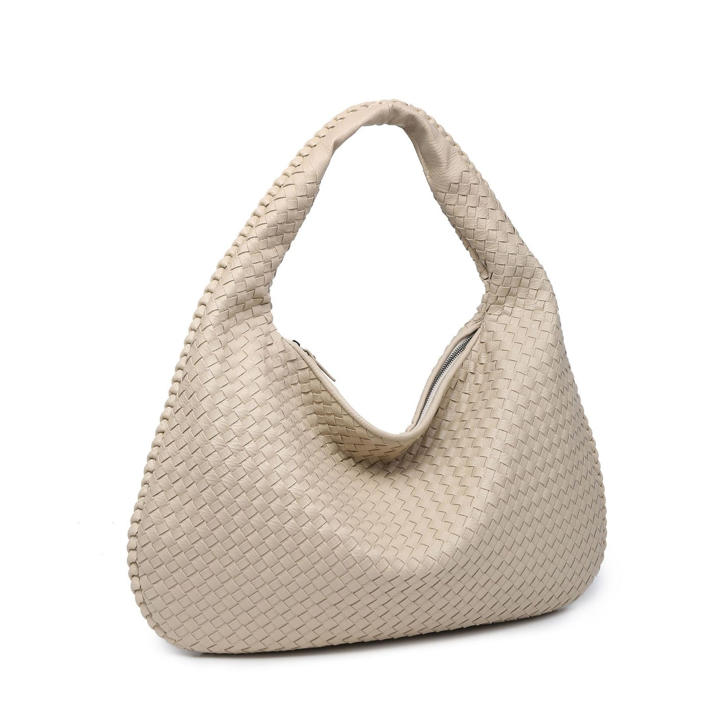 Woven women's bag dumpling bag 2023 new summer simple big brand shoulder bag autumn and winter European and American fashion casual bag